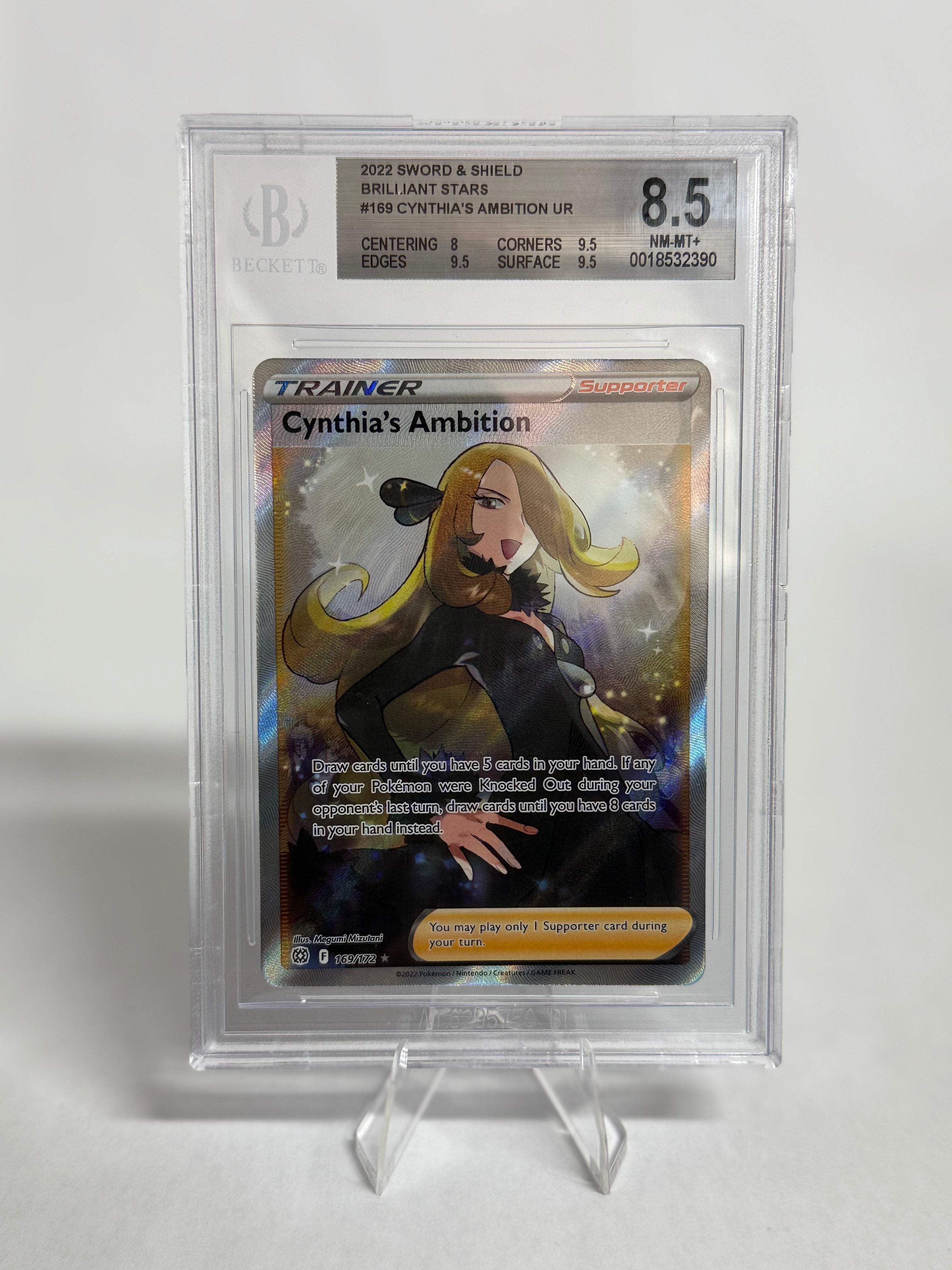 BGS 8.5 | Cynthia's Ambition Full Art Brilliant Stars Lucky Pups Claw Arcade BGS 8.5 | Cynthia's Ambition Full Art Brilliant Stars Lucky Pups Claw Arcade